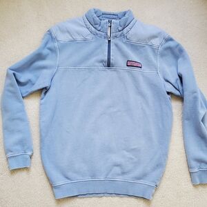 Vineyard Vines Blue Shep Shirt Cotton Quarter Zip Pullover Sweatshirt szXS